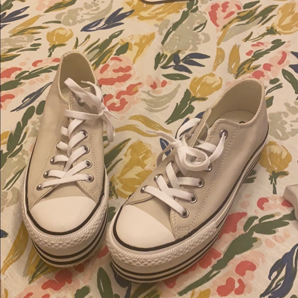 Leather Platform Converse - Only tried on